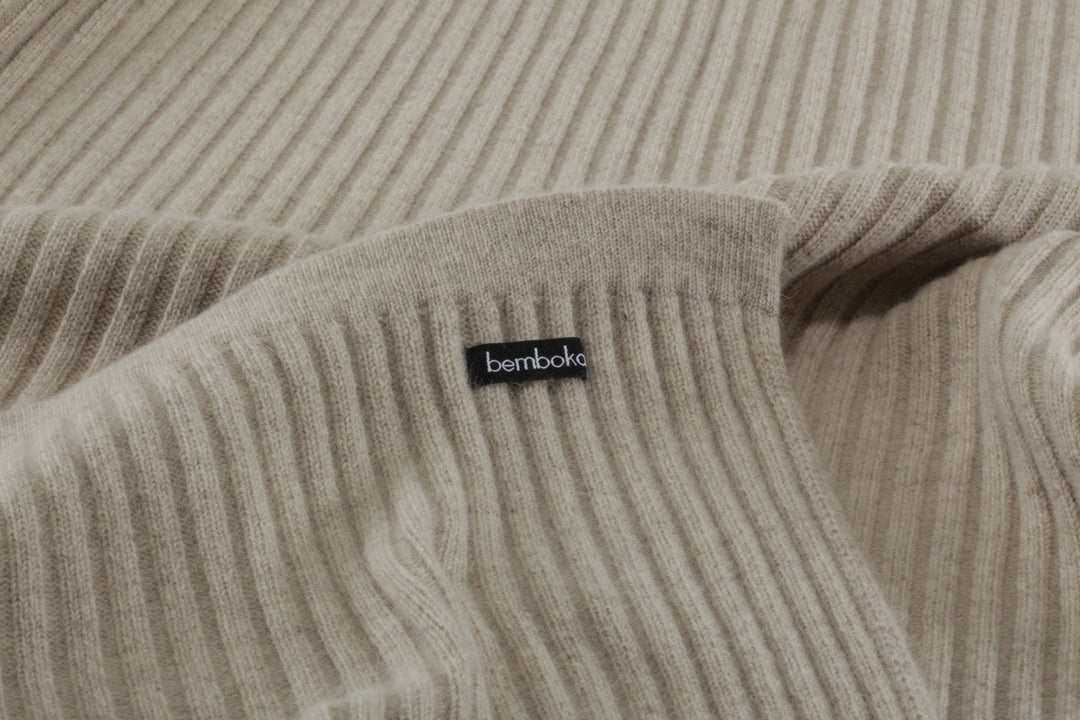 Bemboka ANGORA &amp; MERINO WOOL THROWS Bemboka Wide Rib Angora &amp; Merino Wool Blankets - Pre-Shrunk Brand