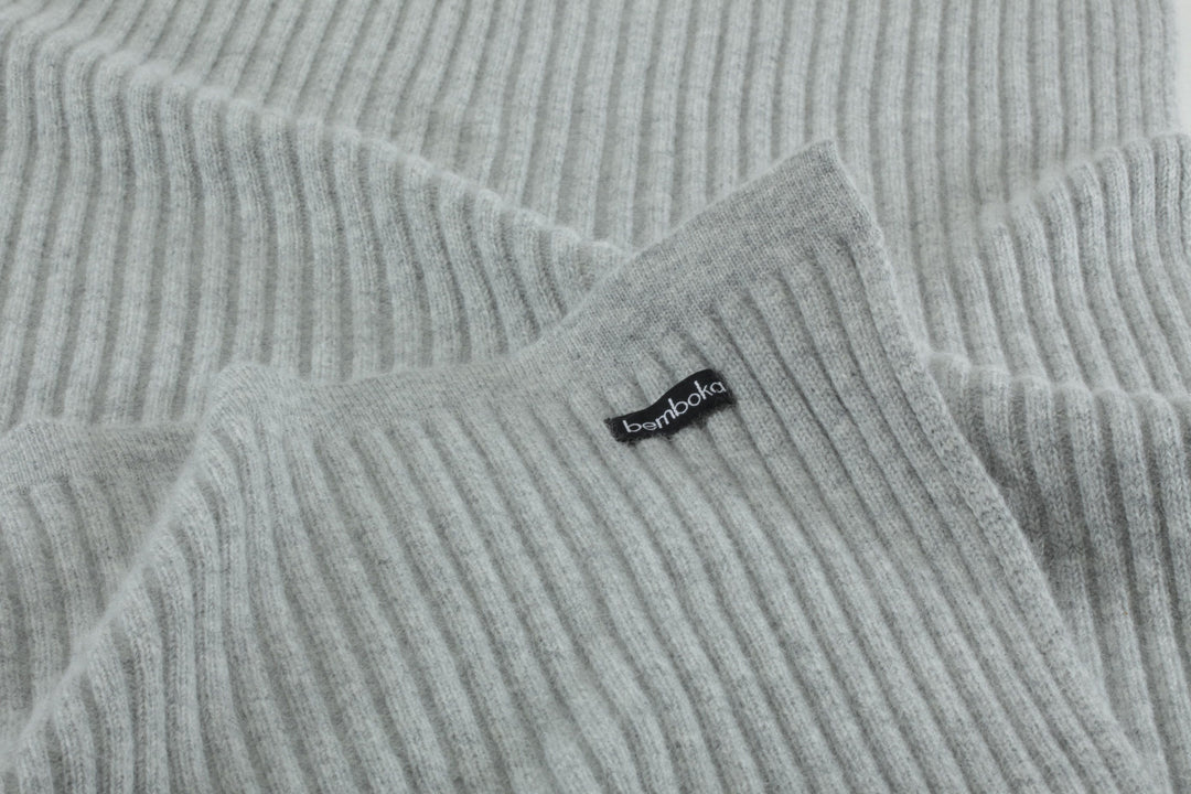 Bemboka ANGORA &amp; MERINO WOOL THROWS Super King 220x280cm Dove Bemboka Wide Rib Angora &amp; Merino Wool Blankets - Pre-Shrunk Brand