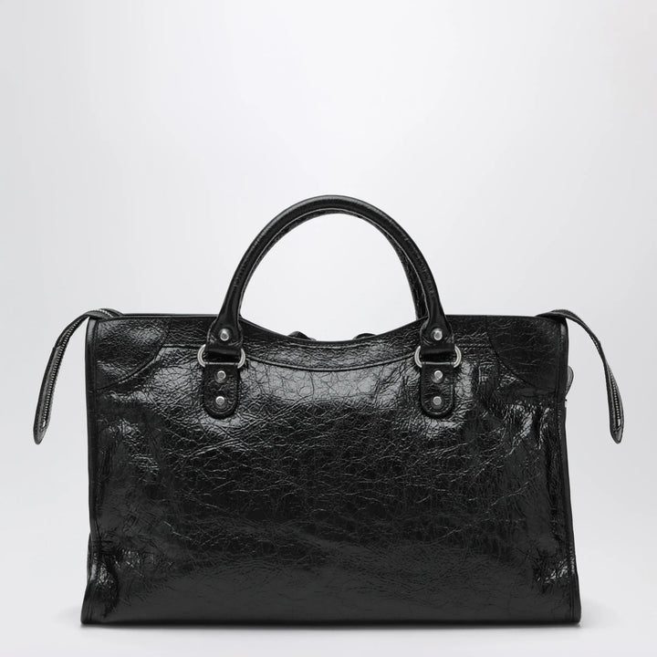 Balenciaga - Le City Medium bag in Arena lambskin leather black Brand Apparel &amp; Accessories U