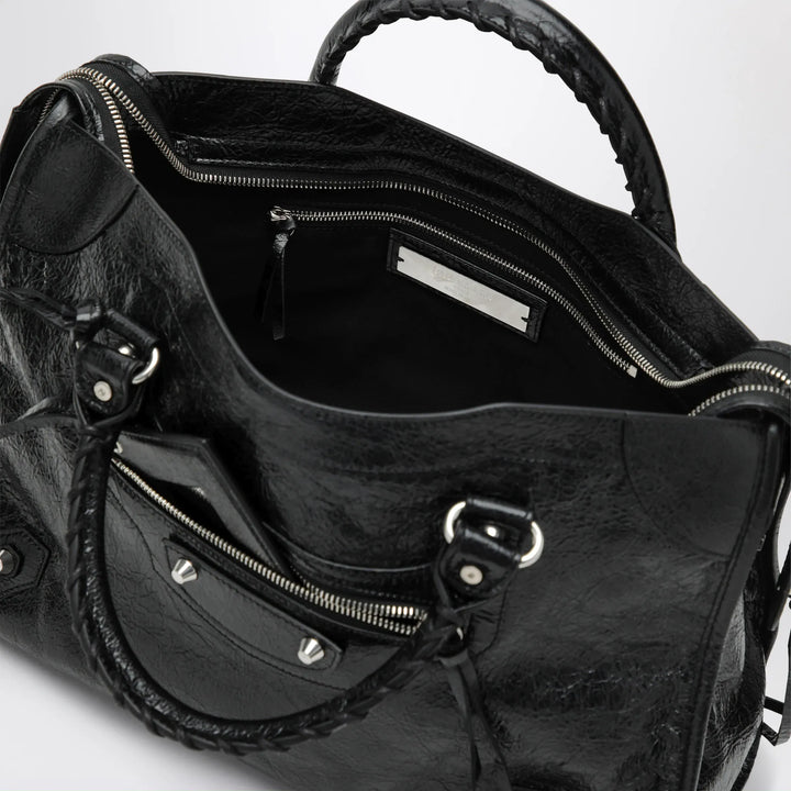 Balenciaga - Le City Medium bag in Arena lambskin leather black Brand Apparel &amp; Accessories U