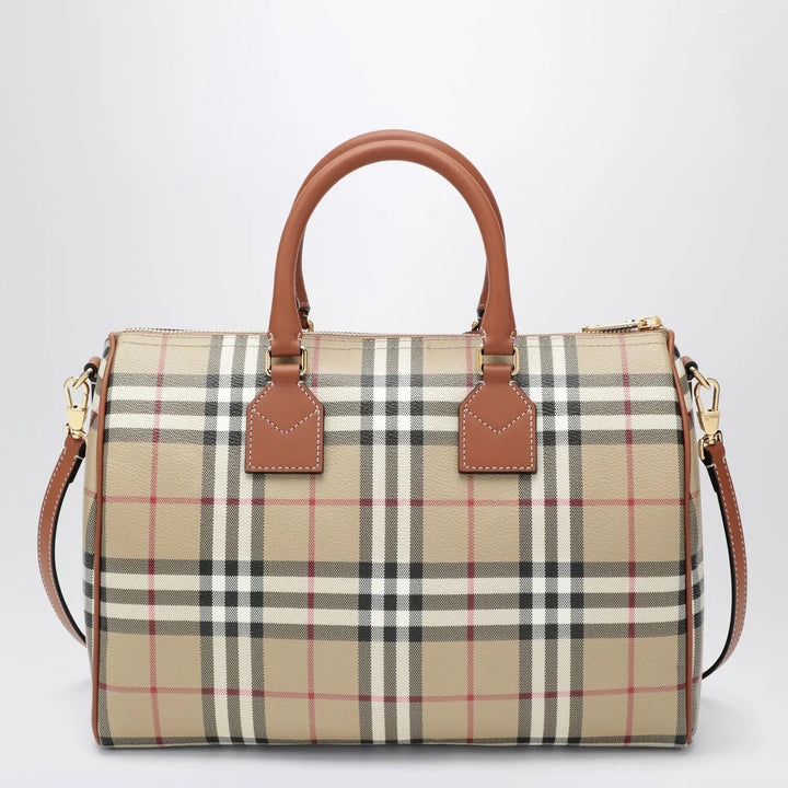 Burberry - Medium bowling bag with Check pattern Brand Apparel &amp; Accessories U
