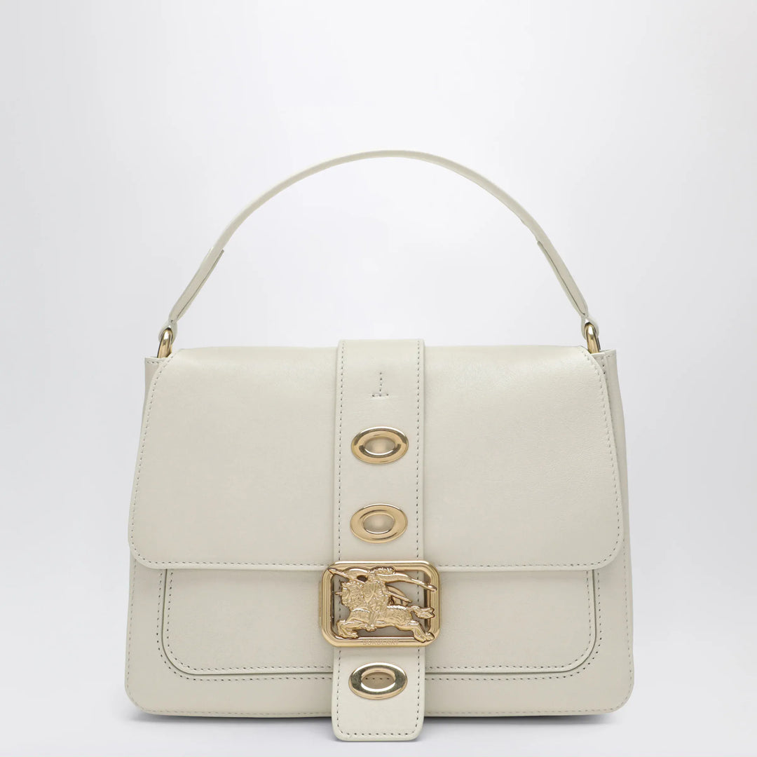 Burberry - Small Rider shoulder bag in beige lambskin Brand Apparel & Accessories TU
