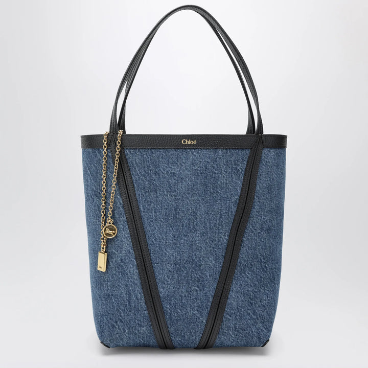 Chloé - Chloé Spin tote bag in denim Brand Apparel &amp; Accessories TU