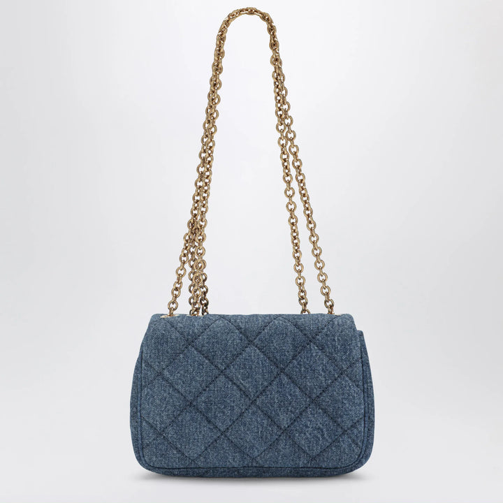 Chloé - Heritage small quilted denim shoulder bag in blue Brand Apparel &amp; Accessories TU