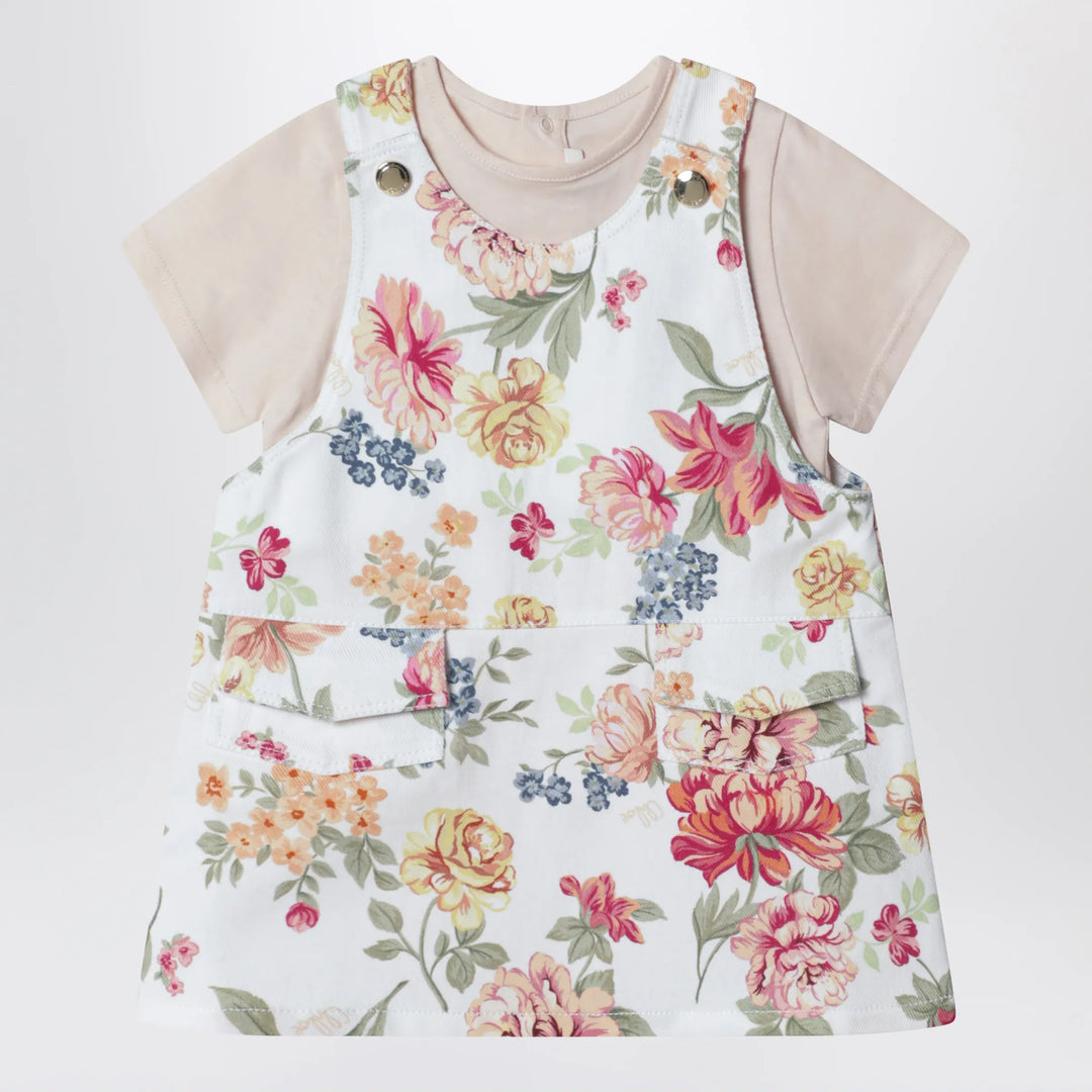 Chloé - Pink two-piece set with floral pattern Brand Apparel & Accessories 2