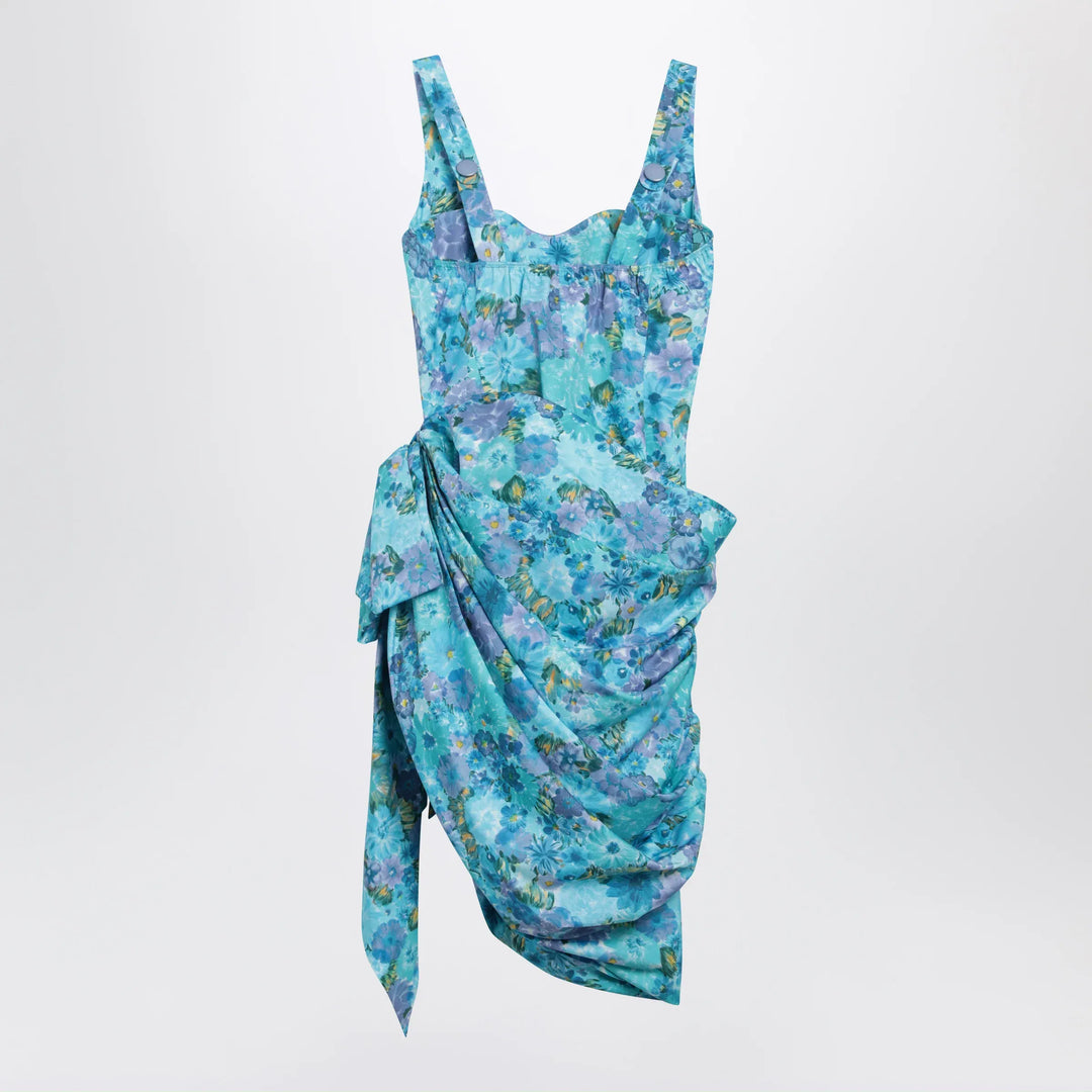 Chloé - Sleeveless wrap bustier midi dress in cotton poplin Brand Apparel &amp; Accessories 38  FR