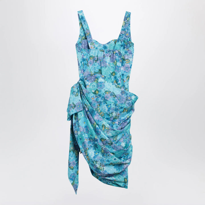 Chloé - Sleeveless wrap bustier midi dress in cotton poplin Brand Apparel &amp; Accessories 38  FR