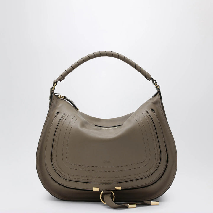 Chloé - Taupe Marcie shoulder bag in leather Brand Apparel &amp; Accessories TU