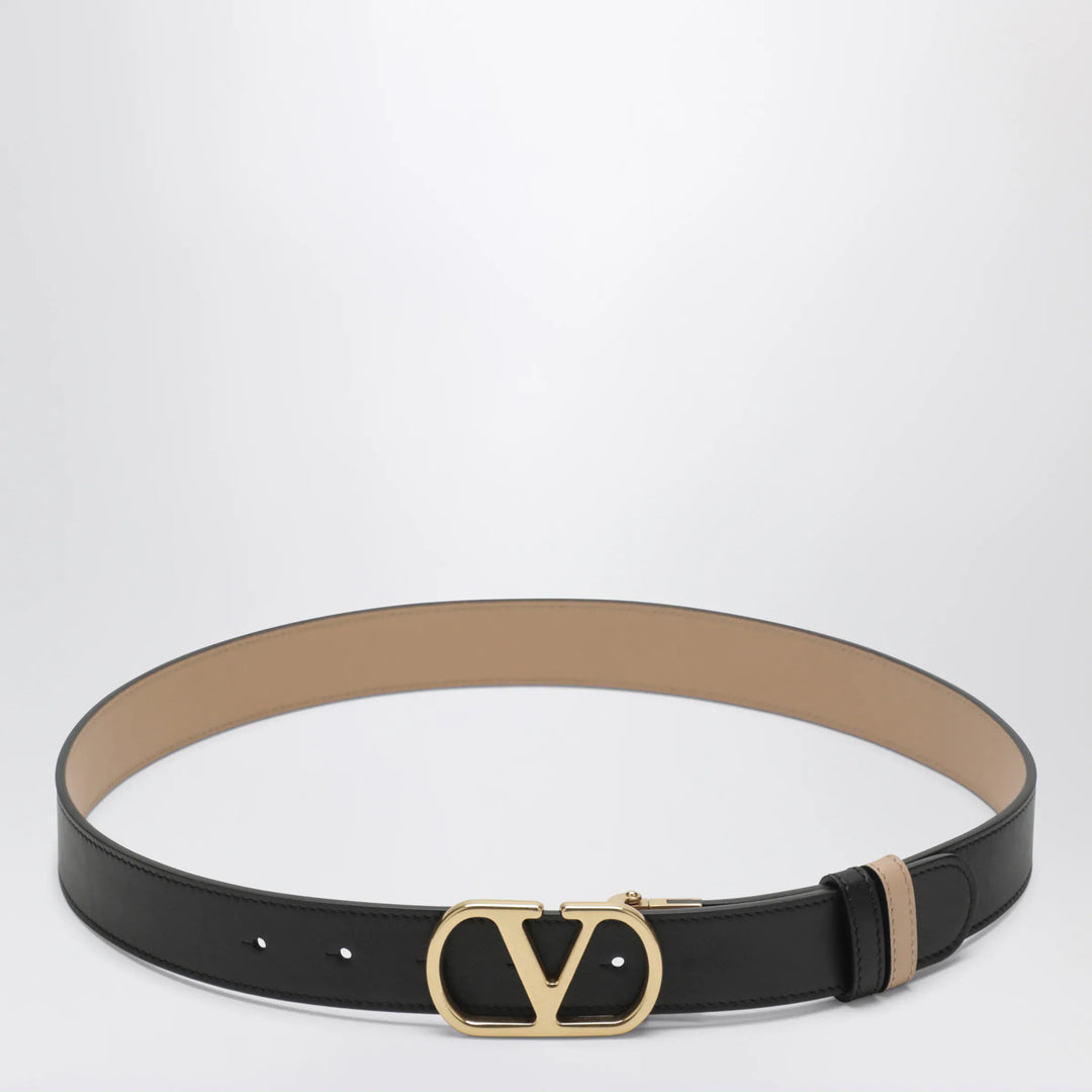 Valentino Garavani - Black/Pink reversible VLogo Signature belt Brand Apparel & Accessories > Clothing Accessories > Belts