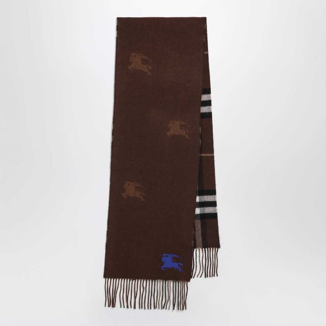Burberry - Reversible Check cashmere scarf with EKD Brand Apparel &amp; Accessories > Clothing Accessories > Scarves &amp; Shawls TU