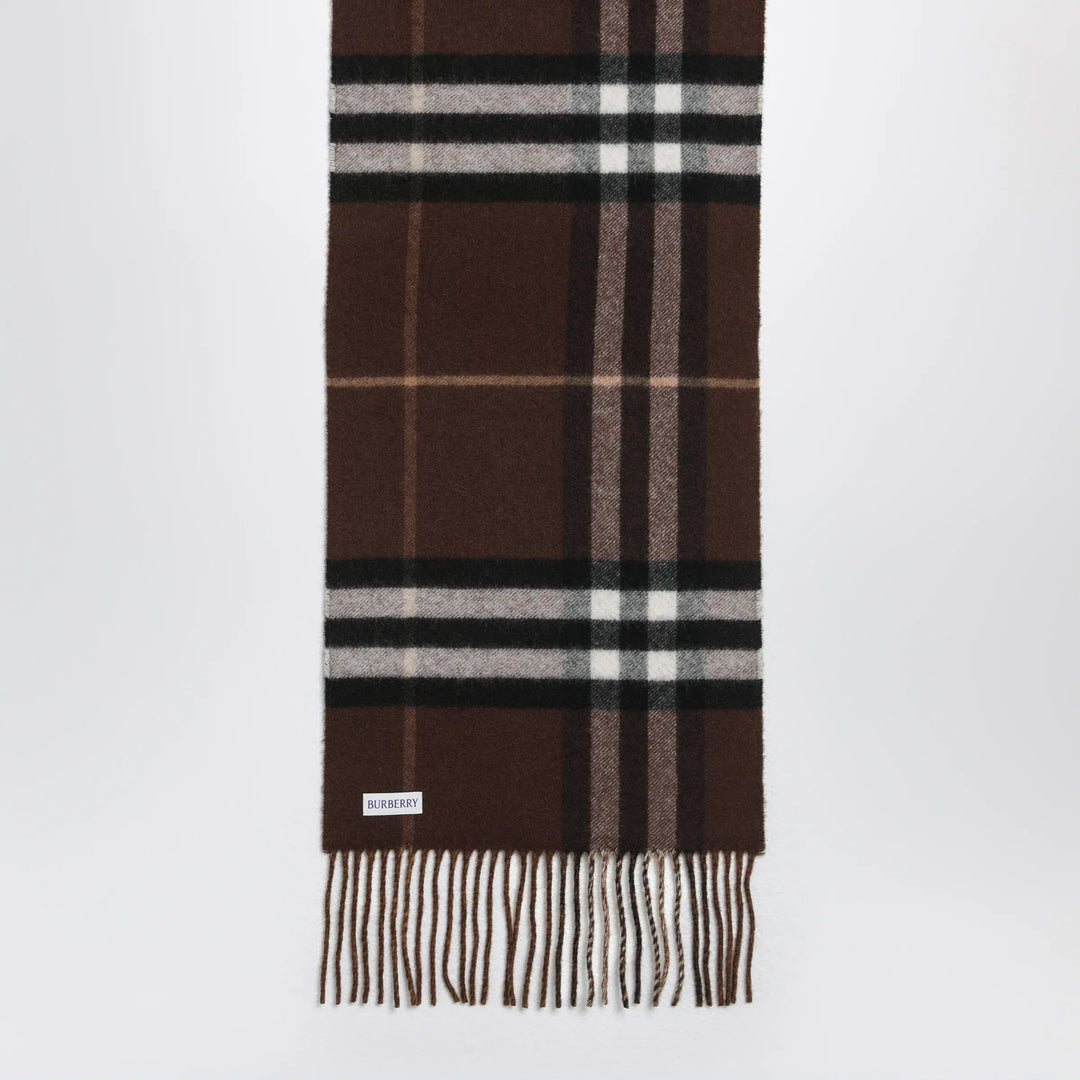 Burberry - Reversible Check cashmere scarf with EKD Brand Apparel &amp; Accessories > Clothing Accessories > Scarves &amp; Shawls TU