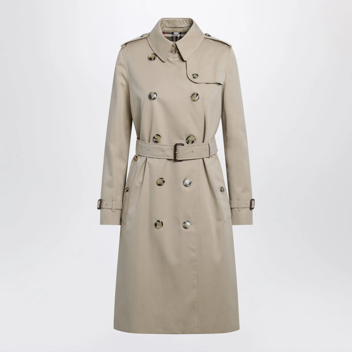 Burberry - Long Kensington Heritage cotton trench coat in honey Brand Apparel &amp; Accessories > Clothing > Outerwear > Coats &amp; Jackets