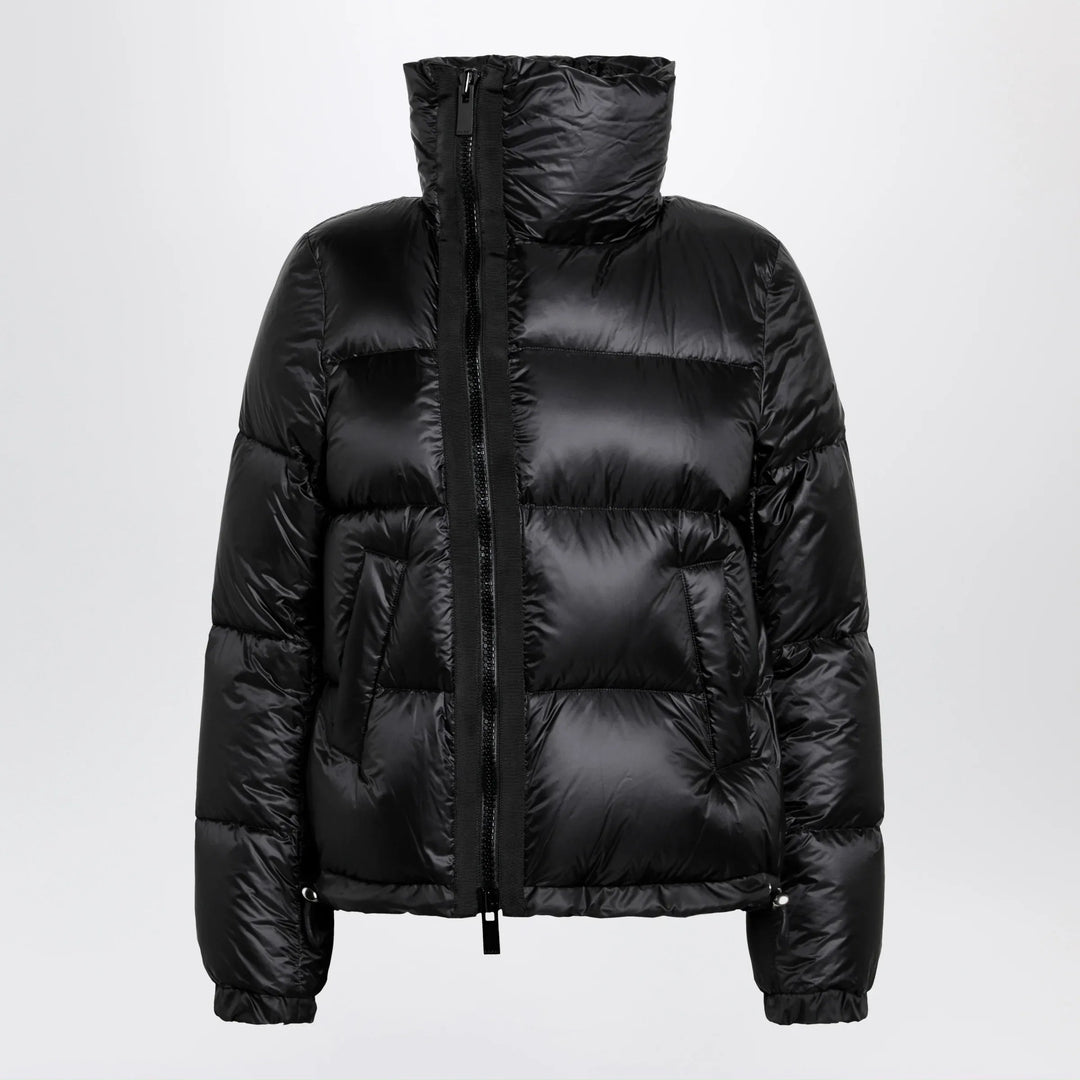 Sacai - Black down jacket with asymmetrical zip Brand Apparel &amp; Accessories > Clothing > Outerwear > Coats &amp; Jackets 2