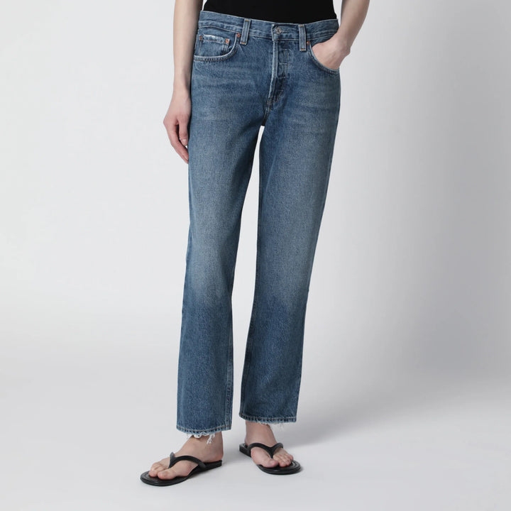 AGOLDE - Romney jeans in medium indigo denim Brand Apparel &amp; Accessories > Clothing > Pants