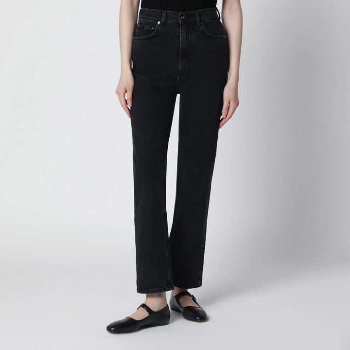 ANINE BING - Jane high-rise slim jeans in vintage black denim Brand Apparel &amp; Accessories > Clothing > Pants