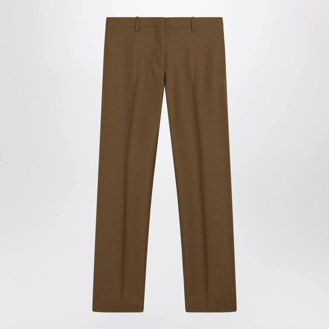 Burberry - Brown wool and mohair trousers Brand Apparel & Accessories > Clothing > Pants 6 UK