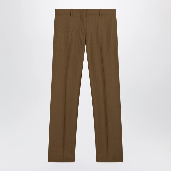 Burberry - Brown wool and mohair trousers Brand Apparel &amp; Accessories > Clothing > Pants 6 UK