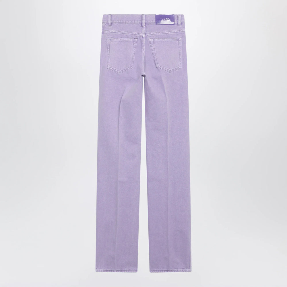 Chloé - Straight jeans in lavender organic cotton denim Brand Apparel & Accessories > Clothing > Pants