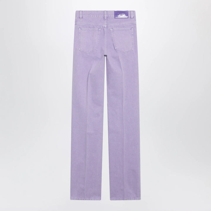 Chloé - Straight jeans in lavender organic cotton denim Brand Apparel &amp; Accessories > Clothing > Pants