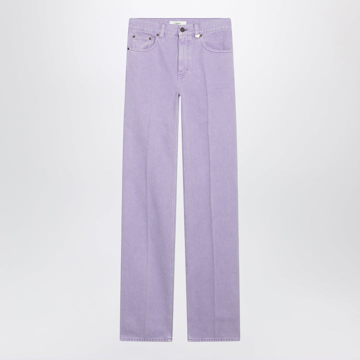 Chloé - Straight jeans in lavender organic cotton denim Brand Apparel &amp; Accessories > Clothing > Pants 24