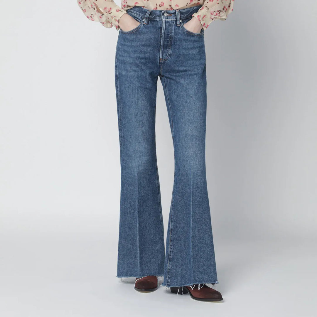 Frame - The Lax blue jeans in regenerated denim Brand Apparel & Accessories > Clothing > Pants 27