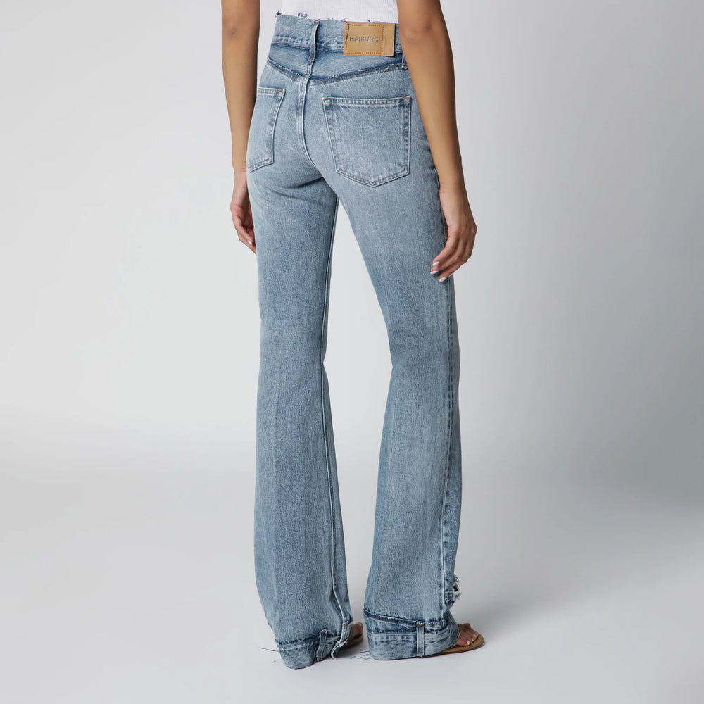 HAIKURE - Flora high-waisted flared jeans in light blue denim Brand Apparel & Accessories > Clothing > Pants