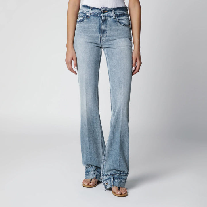 HAIKURE - Flora high-waisted flared jeans in light blue denim Brand Apparel &amp; Accessories > Clothing > Pants 24
