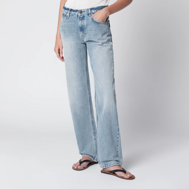 HAIKURE - Lisa straight-leg jeans in cotton denim, light blue Brand Apparel &amp; Accessories > Clothing > Pants 24
