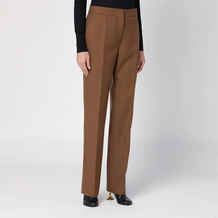 Jil Sander - Brown wool trousers Brand Apparel &amp; Accessories > Clothing > Pants 36  FR