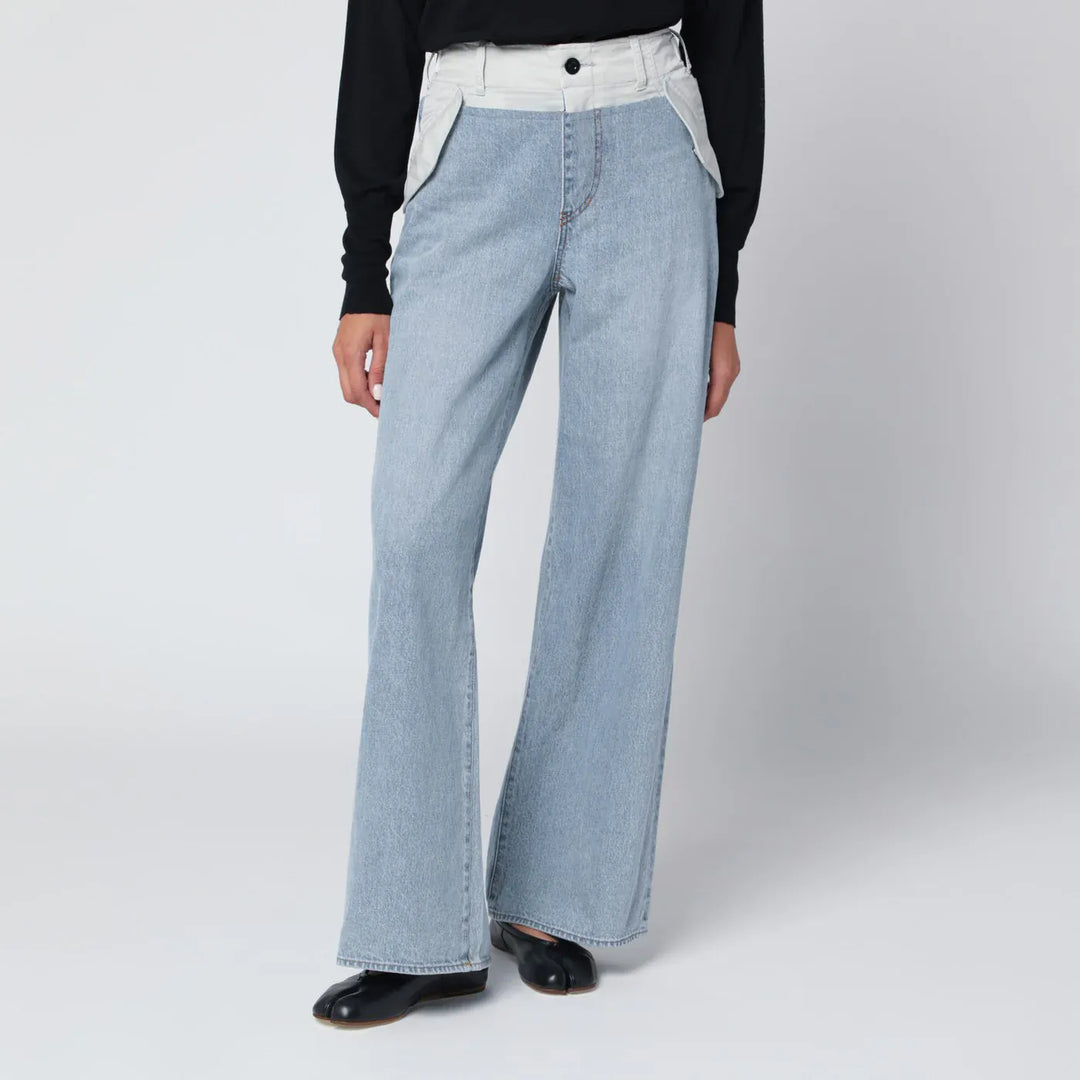 Sacai - Blue/light grey two-tone jeans Brand Apparel &amp; Accessories > Clothing > Pants 1