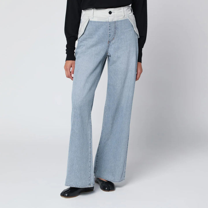 Sacai - Blue/light grey two-tone jeans Brand Apparel &amp; Accessories > Clothing > Pants 1