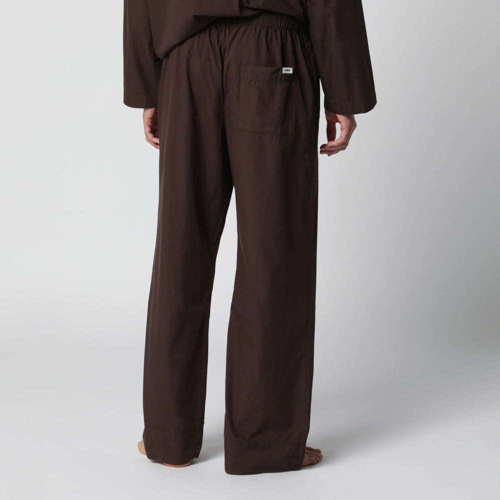 Tekla - Brown cotton pajama trousers Brand Apparel & Accessories > Clothing > Pants