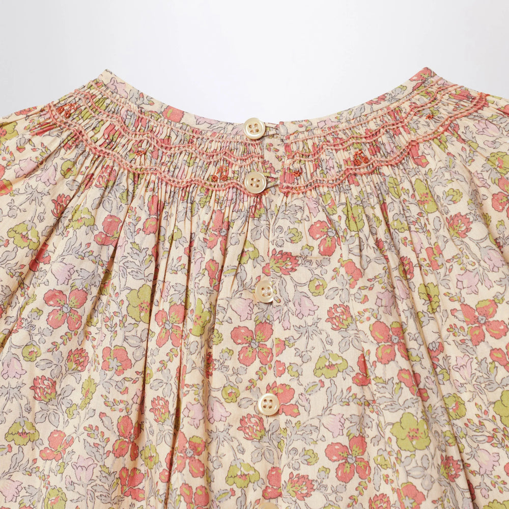 Bonpoint - Pink Liberty fabric shirt Brand Apparel & Accessories > Clothing > Shirts & Tops