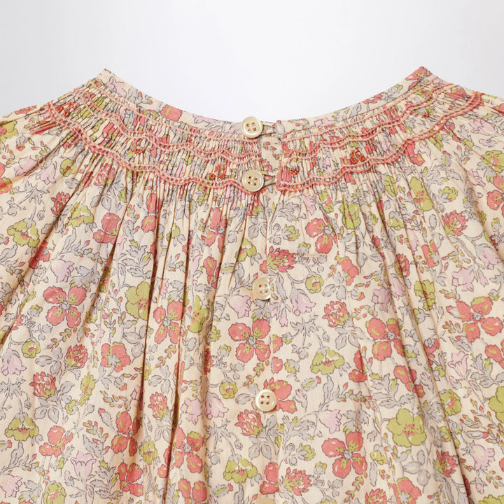 Bonpoint - Pink Liberty fabric shirt Brand Apparel &amp; Accessories > Clothing > Shirts &amp; Tops