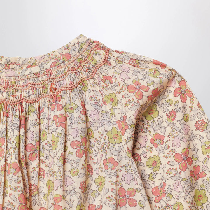 Bonpoint - Pink Liberty fabric shirt Brand Apparel &amp; Accessories > Clothing > Shirts &amp; Tops