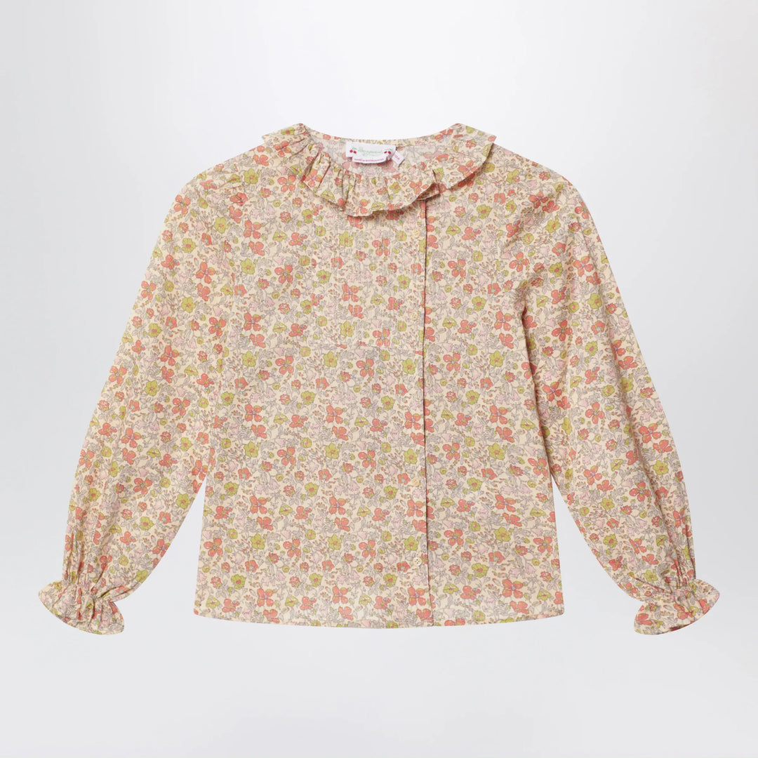 Bonpoint - Pink Liberty fabric shirt Brand Apparel & Accessories > Clothing > Shirts & Tops 4Y