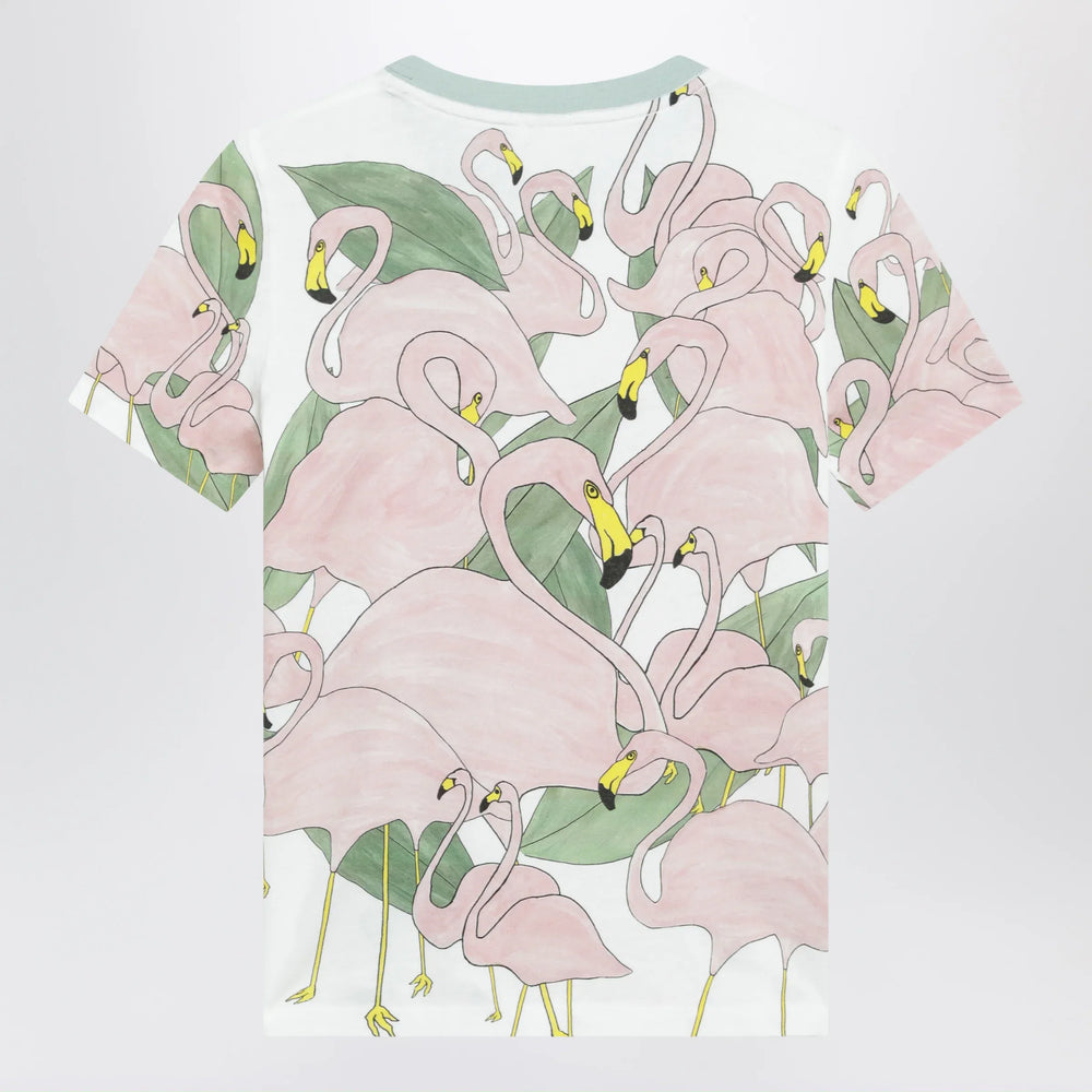 Chloé - Baby-fit crew-neck T-shirt in organic cotton jersey, multicolor Brand Apparel & Accessories > Clothing > Shirts & Tops