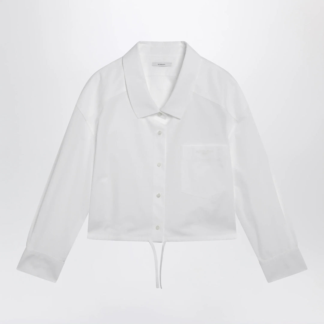Givenchy - White short poplin shirt Brand Apparel & Accessories > Clothing > Shirts & Tops 38  FR
