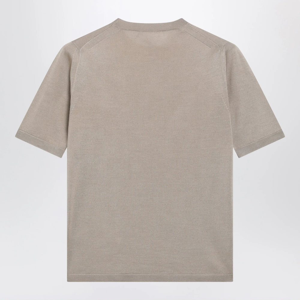 Max Mara - Rock beige cashmere and silk sweater Brand Apparel & Accessories > Clothing > Shirts & Tops