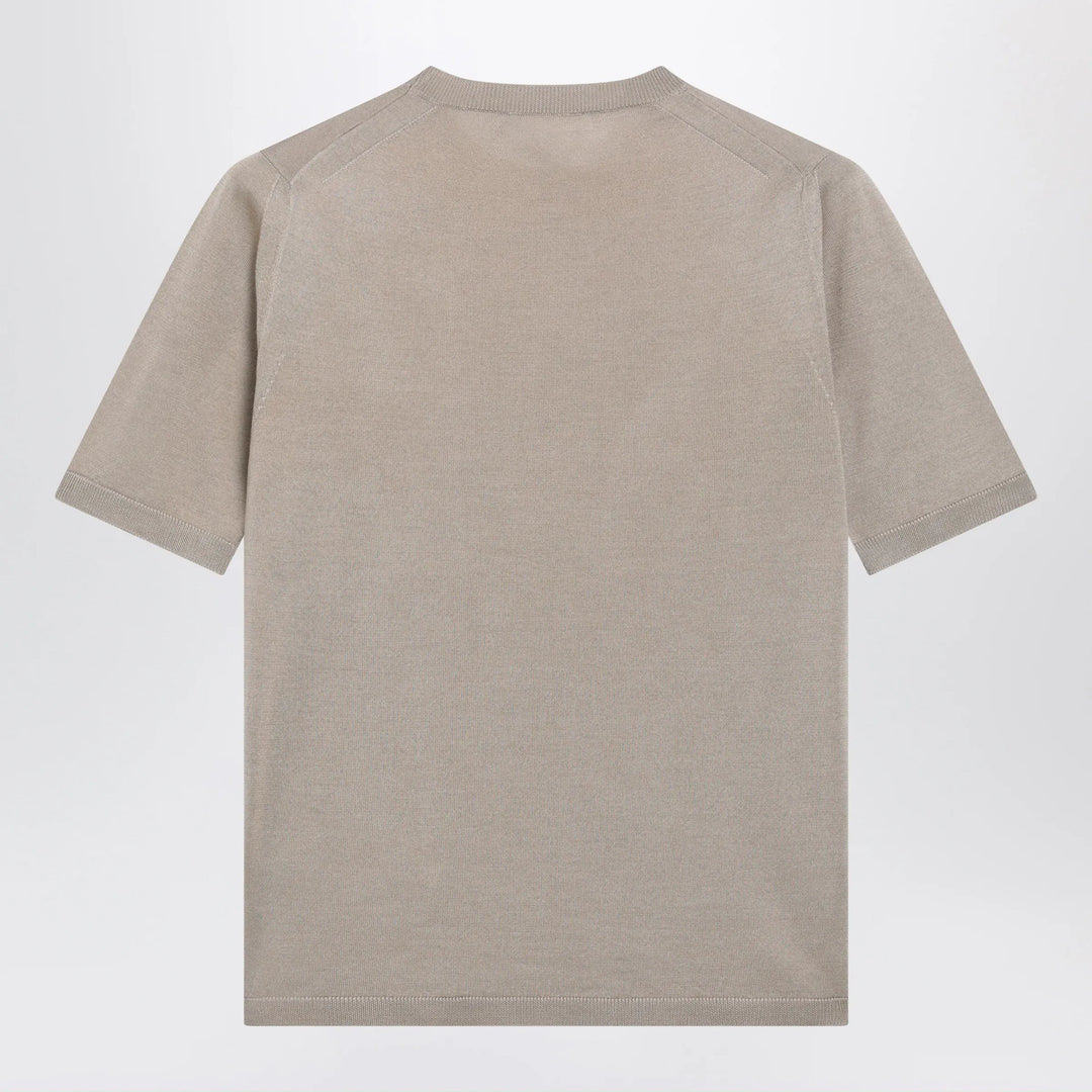 Max Mara - Rock beige cashmere and silk sweater Brand Apparel &amp; Accessories > Clothing > Shirts &amp; Tops