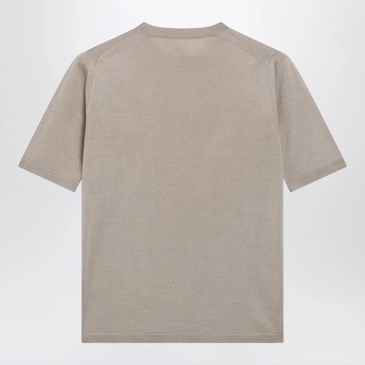 Max Mara - Rock beige cashmere and silk sweater Brand Apparel &amp; Accessories > Clothing > Shirts &amp; Tops