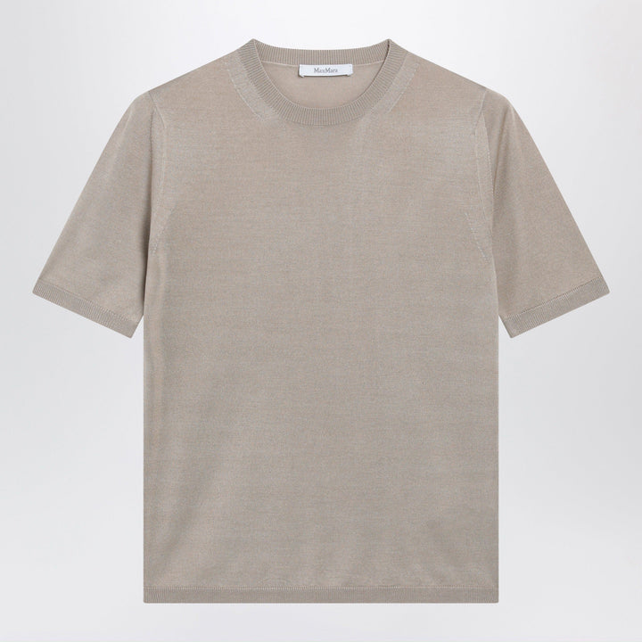Max Mara - Rock beige cashmere and silk sweater Brand Apparel &amp; Accessories > Clothing > Shirts &amp; Tops M