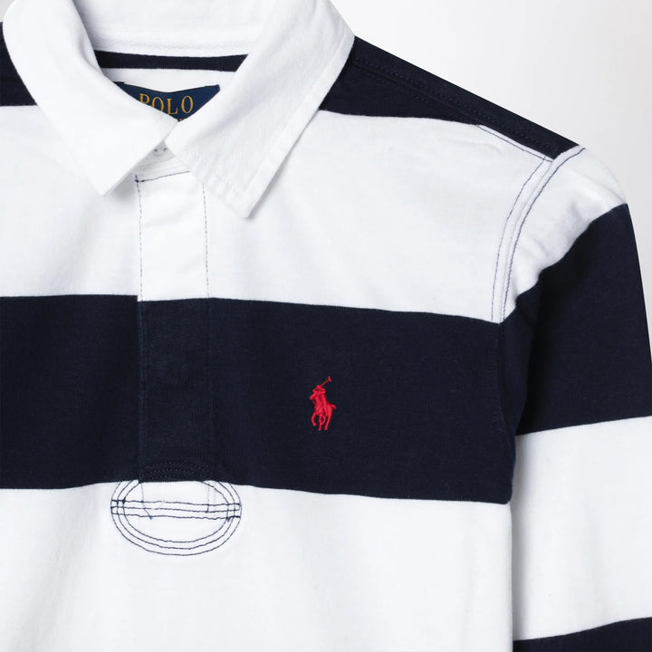 Polo Ralph Lauren - White/navy striped polo shirt Brand Apparel &amp; Accessories > Clothing > Shirts &amp; Tops
