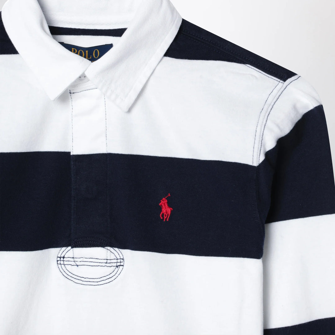 Polo Ralph Lauren - White/navy striped polo shirt Brand Apparel &amp; Accessories > Clothing > Shirts &amp; Tops