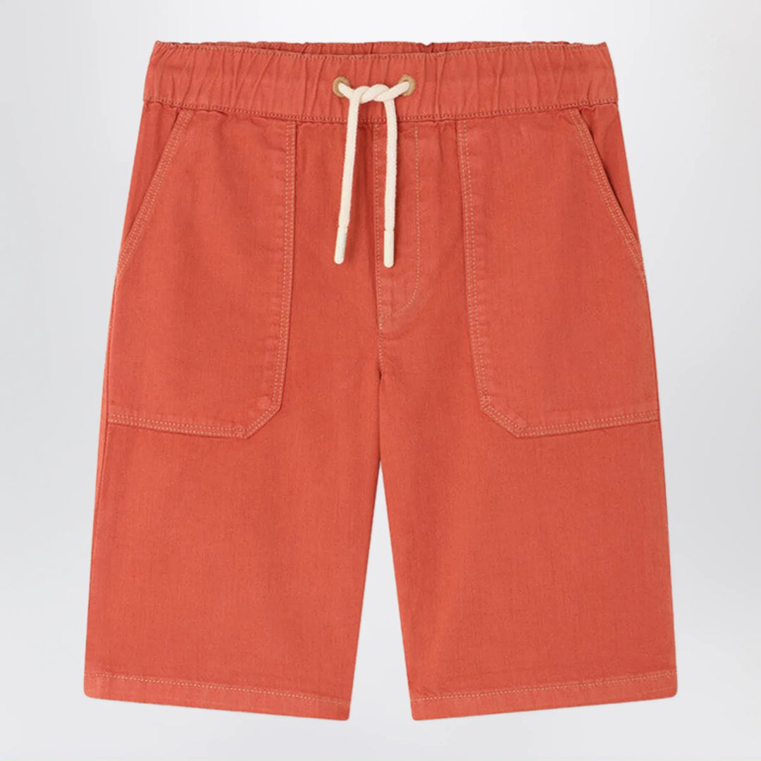 Bonpoint - Syl grenadine red bermuda shorts Brand Apparel &amp; Accessories > Clothing > Shorts 4