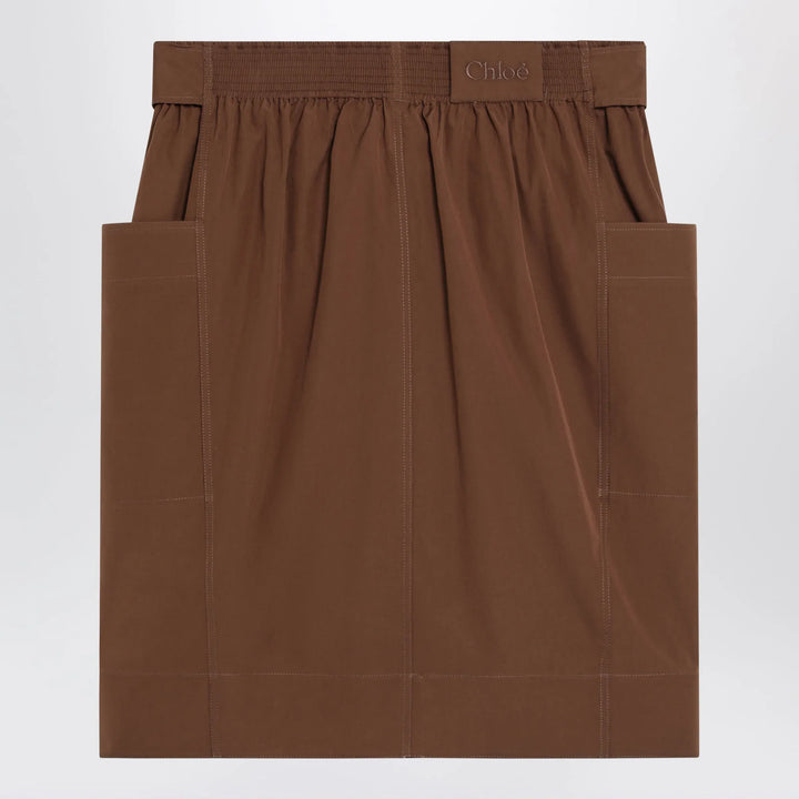 Chloé - Brown skirt with oversized bow Brand Apparel &amp; Accessories > Clothing > Skirts 34  FR