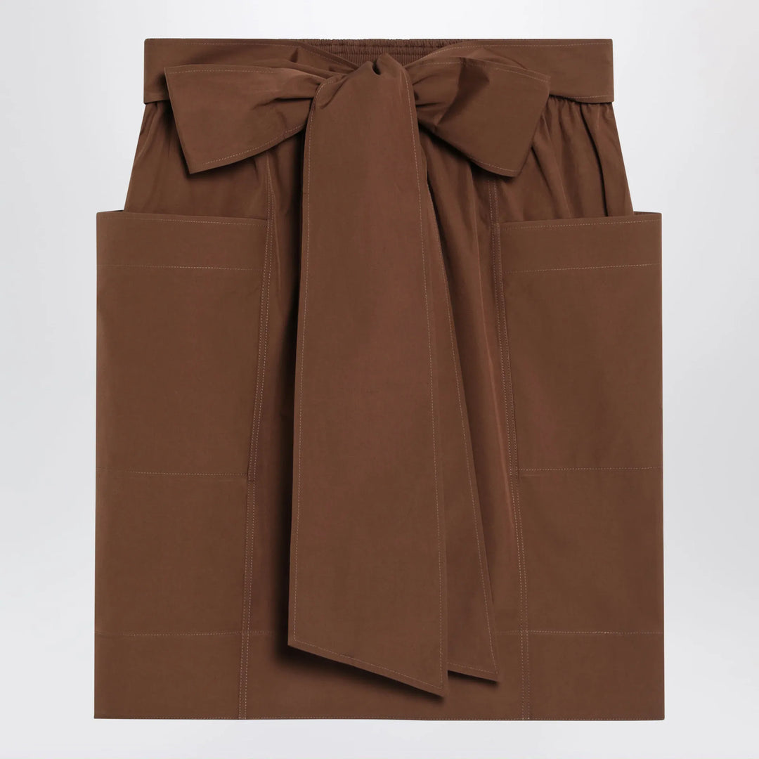 Chloé - Brown skirt with oversized bow Brand Apparel & Accessories > Clothing > Skirts 34  FR