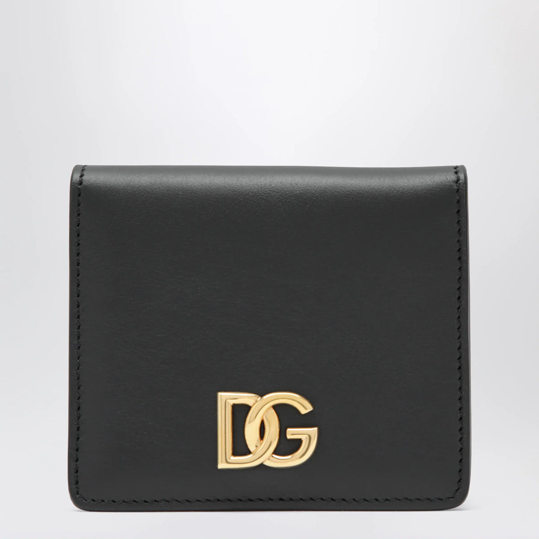 Dolce&amp;Gabbana - Black leather wallet with DG logo Brand Apparel &amp; Accessories U