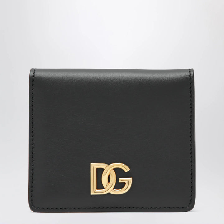 Dolce&amp;Gabbana - Black leather wallet with DG logo Brand Apparel &amp; Accessories U