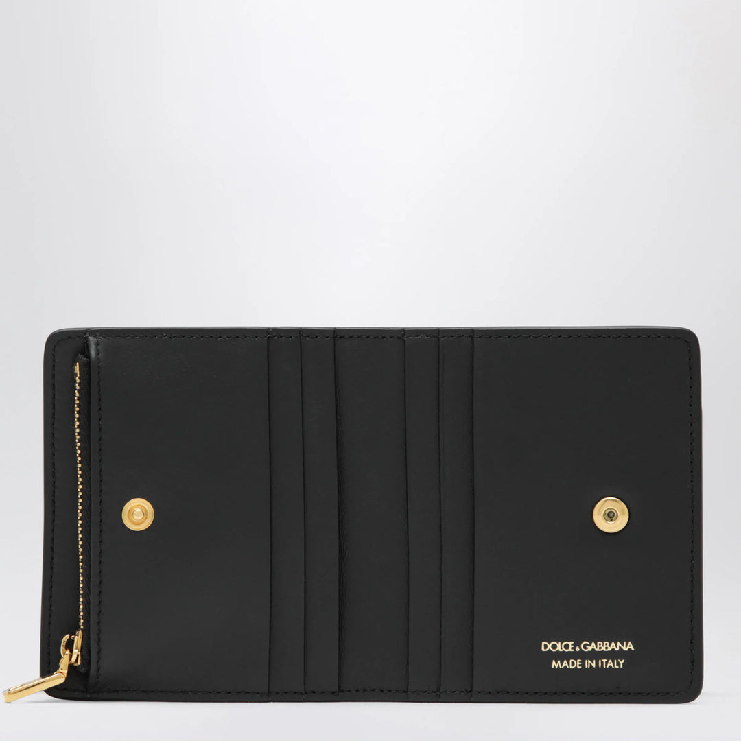 Dolce&amp;Gabbana - Black leather wallet with DG logo Brand Apparel &amp; Accessories U